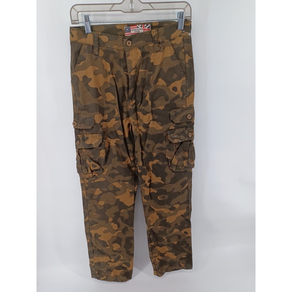 Vintage cargo &  chams cargo pants Women's Size 18 Camo Olive Green.